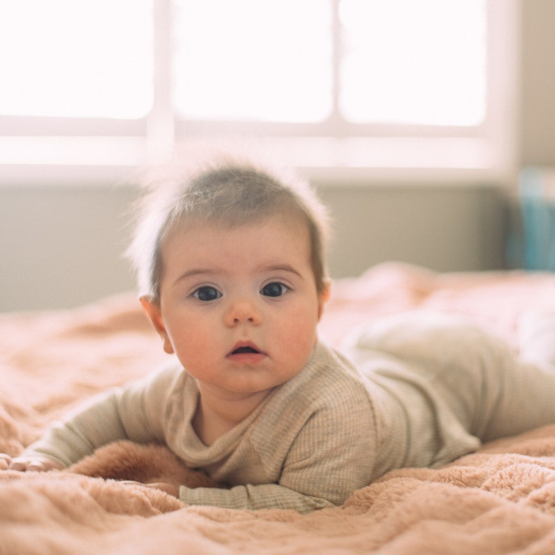 Baby boy coming home outfit waffle knit set neutral baby Etsy