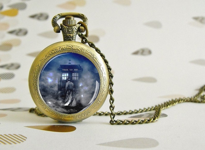 Le Seigneur du Temps Dr. Who Montre à gousset Style Etsy
