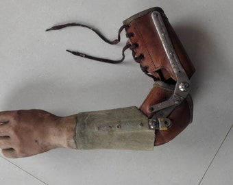 Donna vintage sinistra mano protesica. Rari