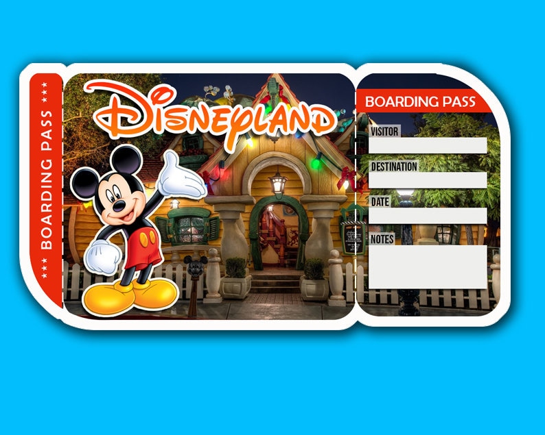 surprise trip to disneyland disney worldgift tickets one print