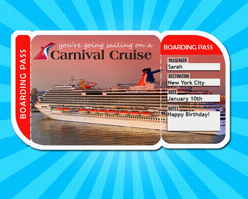 Carnival Cruise Tickets Cruise Ticket Download Editable Etsy Carnival Cruise Tickets Cruise Ticket Download Editable Etsy