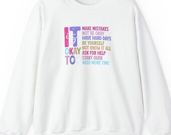Positieve geestelijke gezondheid Top motivatie sweater Inspirerende trui Positieve vibes Cadeau voor haar