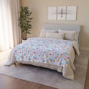 Mermaid Scale Blanket Mermaid Gift Idea Perfect Gift Girl Little Mermaid Pastel Blanket