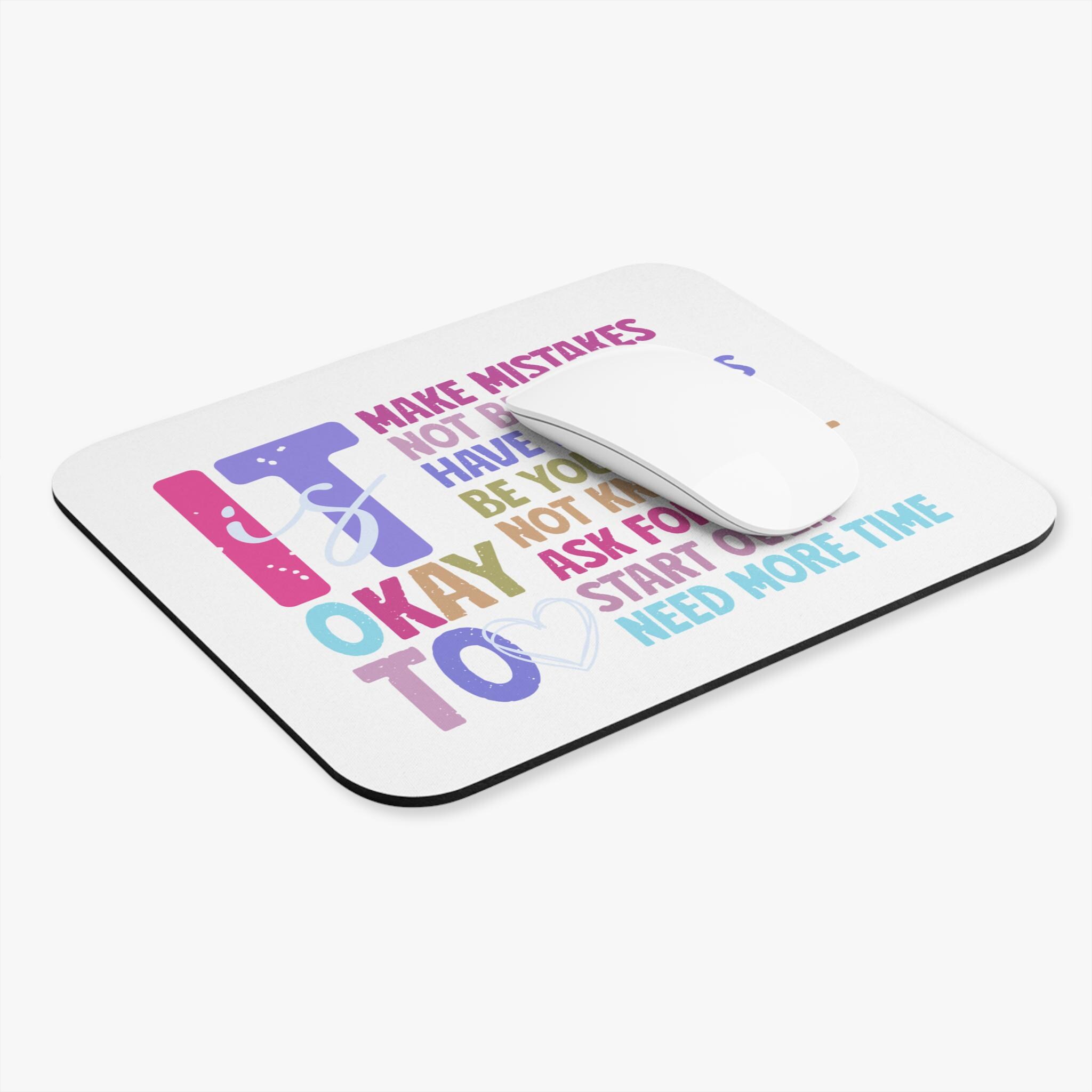 Tappetino Per Mouse Rettangolare Be Kind To Your Mind - 26x21 Cm, Antiscivolo, Regalo Per Salute Mentale - 2