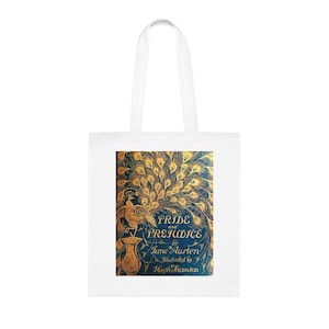 Pride and Prejudice 1st Edition Tote Bag Jane Austen Themed Gift Bookish Tote Gift Idea For Avid Readers Bridesmaid Gifts