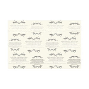 Jane Austen Quotes Gift Wrap Pride and Prejudice Wrapping Paper