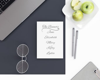 The Bennet daughters - Hard Backed Journal, Pride and Prejudice literary gift, Jane Austen themed notebook, Notebook