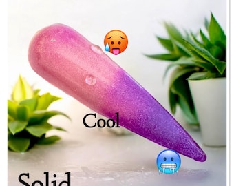 Berry Punch. Purple Thermal nail dip. Pink thermal nail dip. Pink to purple thermal dip.