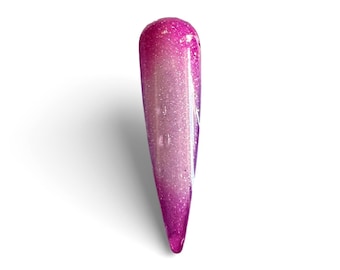 Beauty Sleep. Pink UV thermal dip.  Pink thermal nail dip. Thermal flake dip. thermal dip.