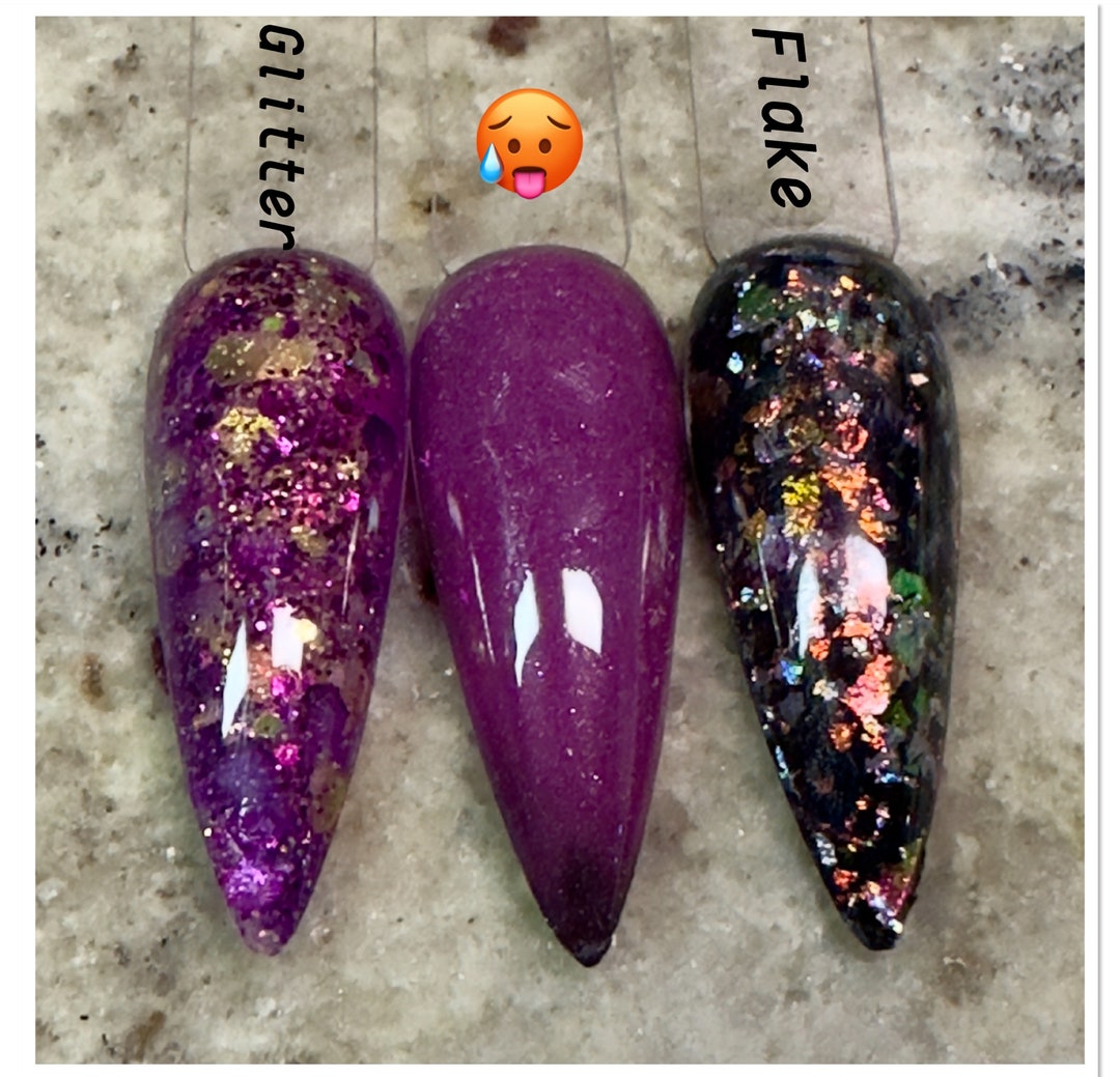 Dark Admiration Nail Dip. Purple to Dark Maroon Thermal Dip. - Etsy