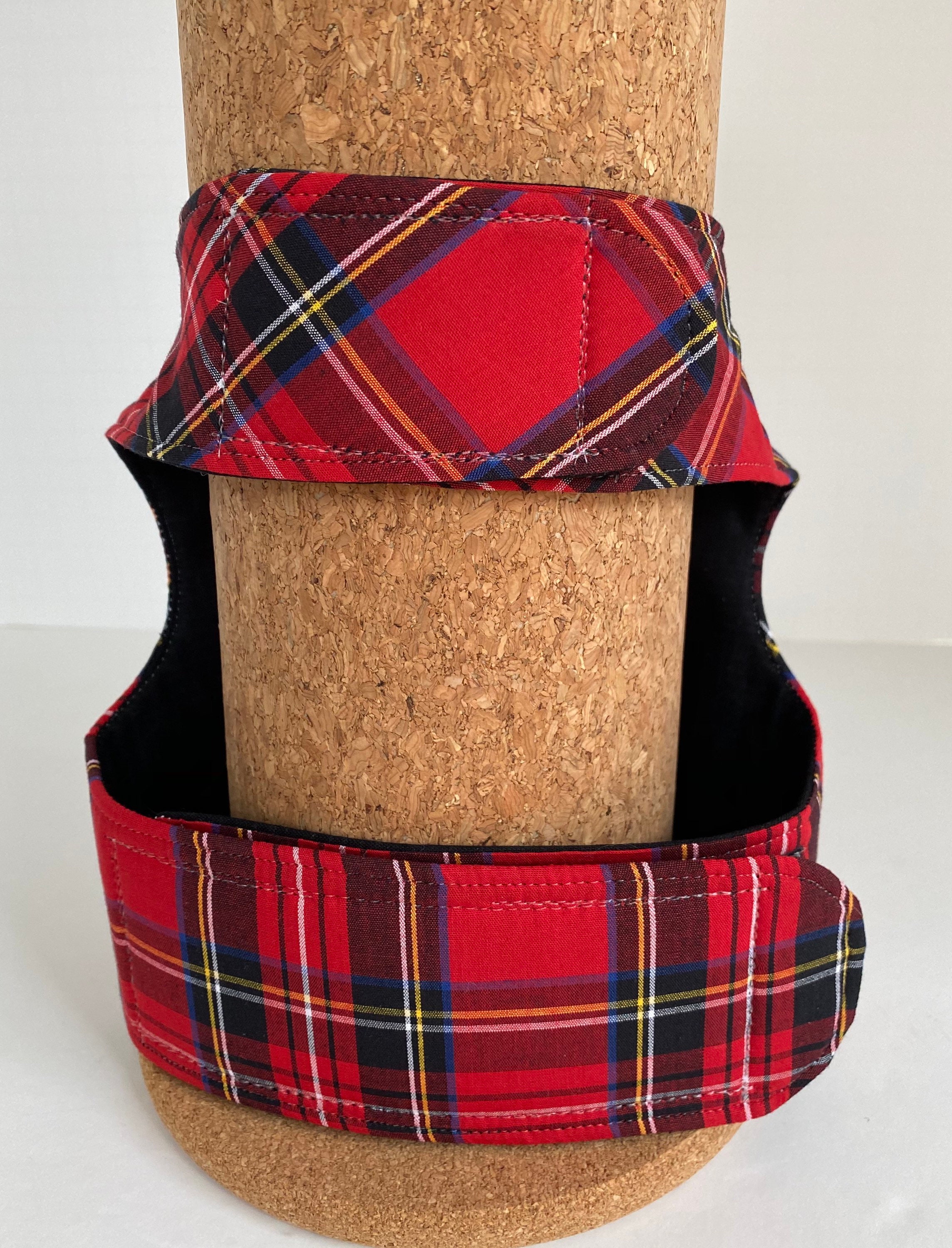 Red Tartan Plaid Dog Harness Etsy