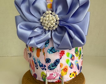 Flip flop dog harness