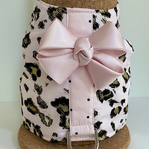 Pink Leopard Dog Harness