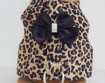 Leopard Dog Harness Vest
