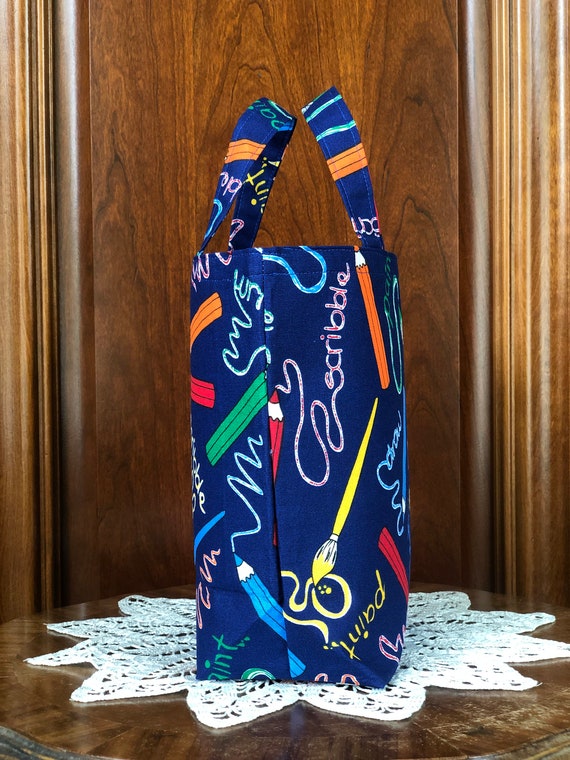 Summer Beach Canvas Tote Bag Pastel - 19 Inch X 15 Inch - Women Swim Pool Bag Large Tote