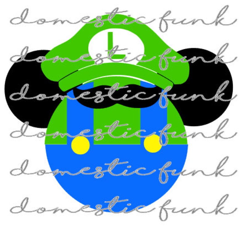 Download Luigi Mickey Disney for Boys SVG Cut File Silhouette | Etsy