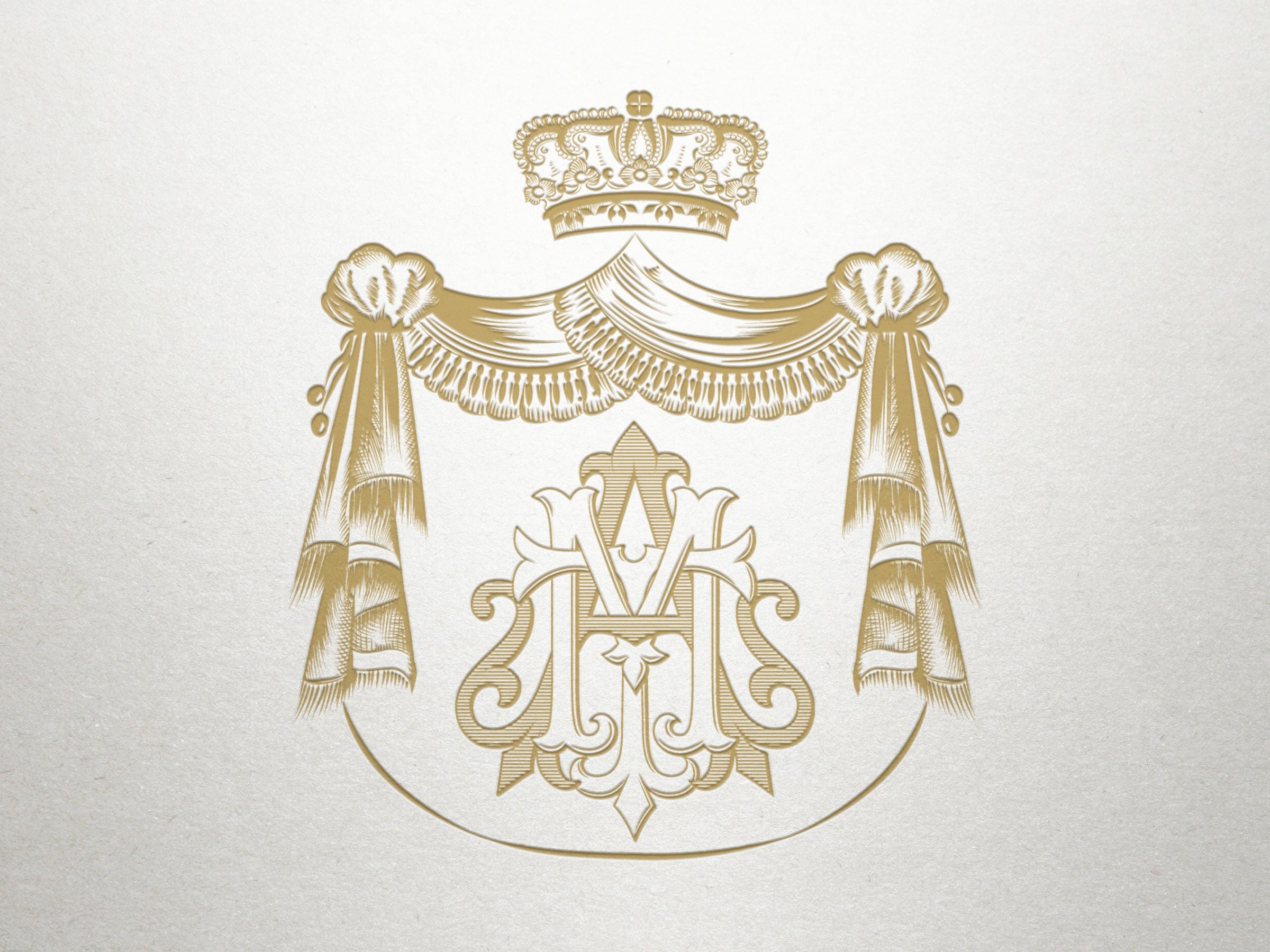 Royal Crest Design Buckingham Crest Royal Crest Digital - Etsy