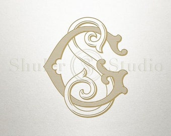 GS or SG Interlocking Vector Monogram. Antique Monogram Logo Design for ...