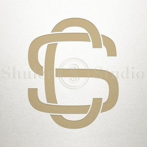 May include: Interlocking monogram design featuring the letter "S" in a gold color.