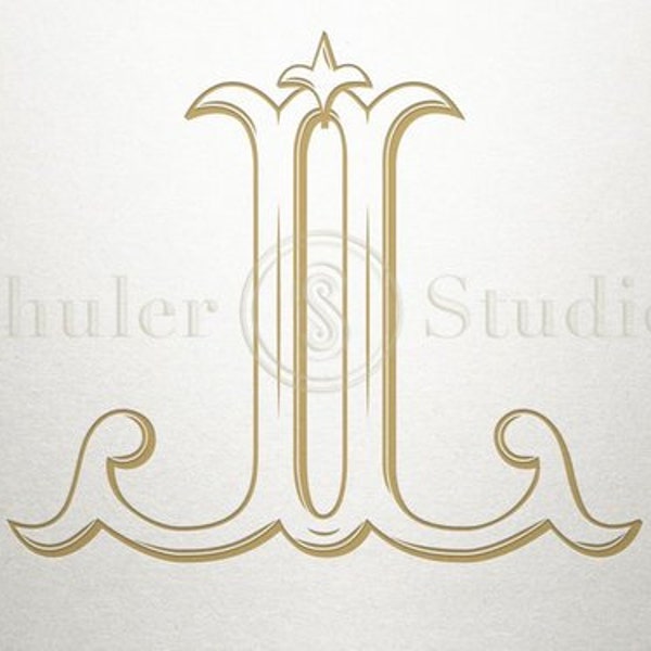 Baroque Monogram Design - JJ - Baroque Monogram - Digital