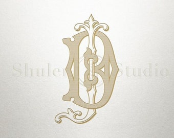 Custom Bridal Monogram - DJ JD - Bridal Monogram - Vintage