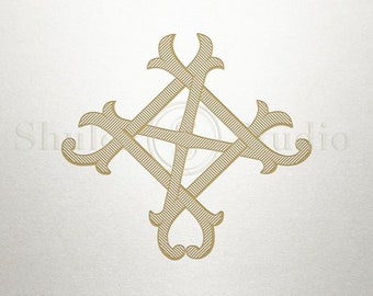 Wedding Monogram Design -NN - Interlocking Monogram - Digital