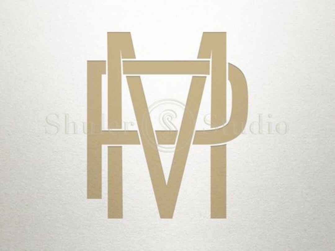 Interlocking Logo Design MP PM Interlocking Logo Digital 