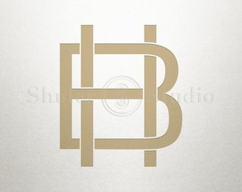 Design de logotipo monograma - BH HB - Logotipo monograma - Digital