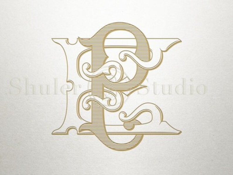 Vintage Interlocking Monogram EP PE Interlocking Monogram - Etsy