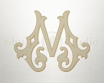 Monogramma a lettera singola - M - Monogramma - Digitale