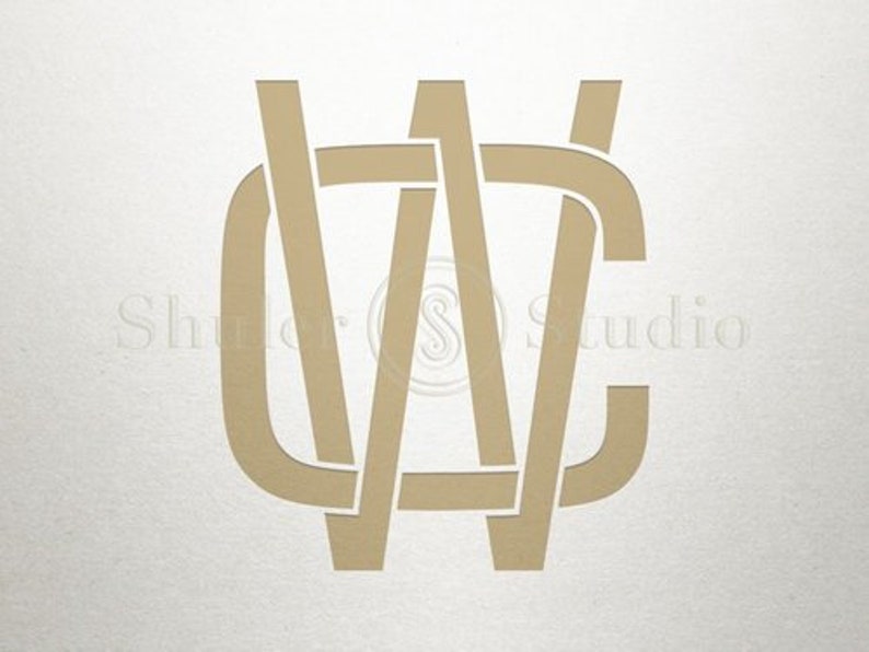Initial Logo Design CW WC Initial Logo Digital image 1