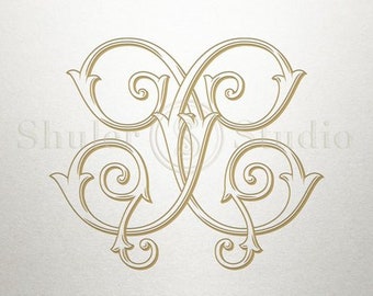 Wedding Monogram Design - CC - Wedding Monogram - Vintage