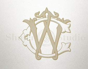 Wedding Monogram Logo - CW WC - Monogram Logo - Digital