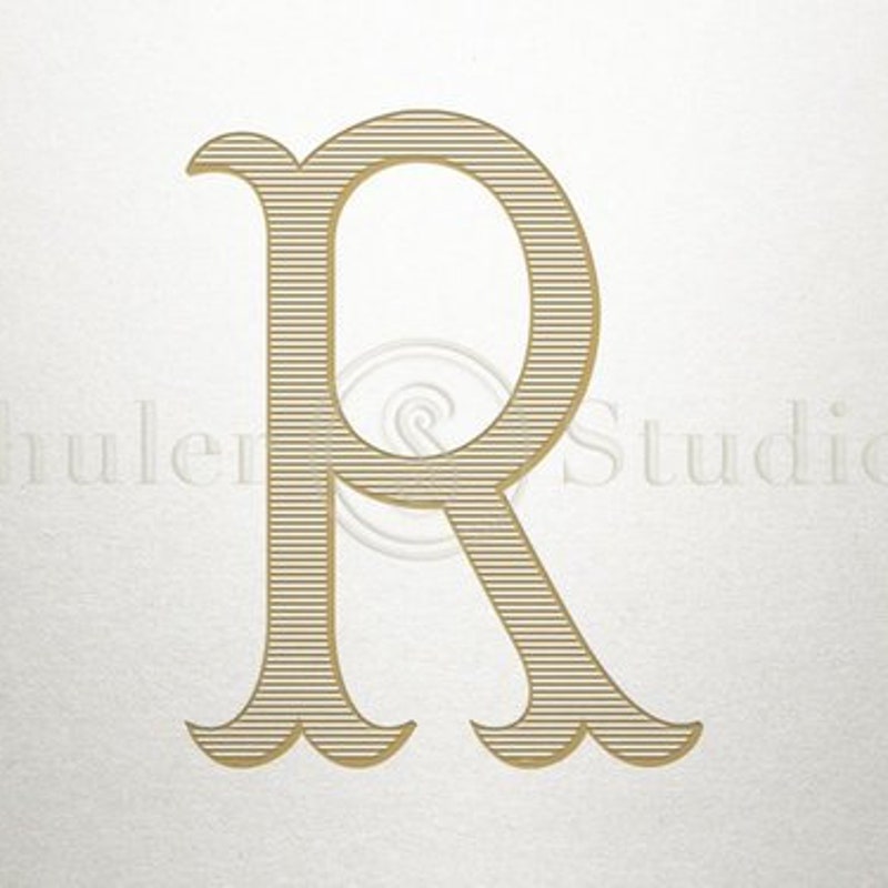 Vintage Lettering R ShulerStudio - Etsy