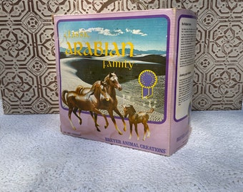 vintage Breyer Arabian Horse Family dans sa boîte d'origine