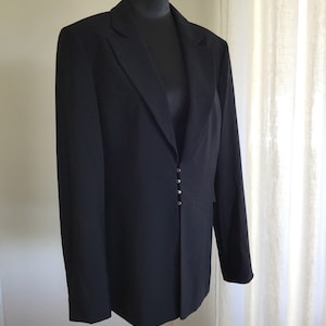 Vintage Y2K 1990s Classiques Entier Black Pant Suit for women