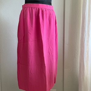 Vintage Silk Crepe Skirt made in France