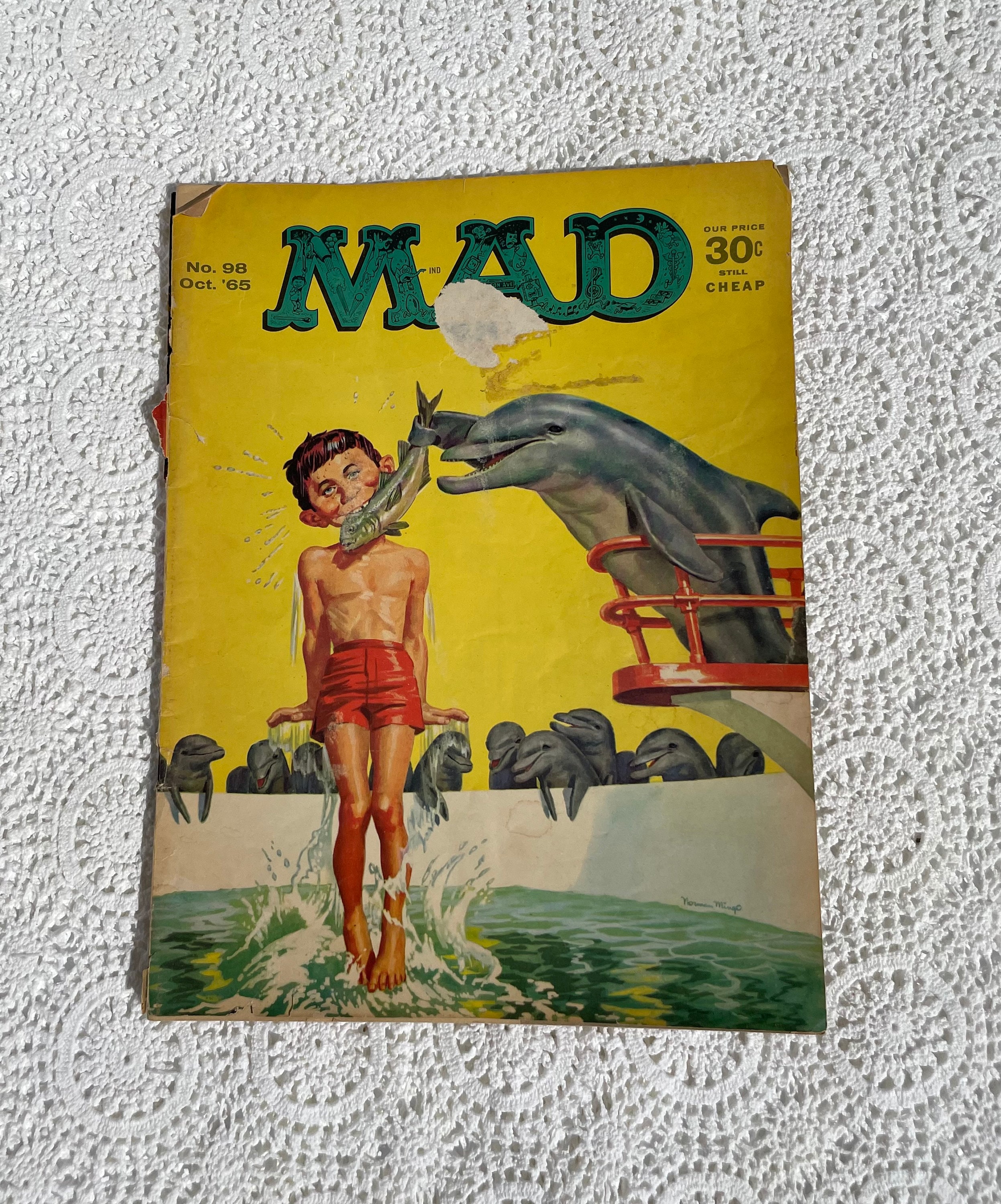Vintage 1960's MAD Magazine OCT 1965 Silver Age Comic Book