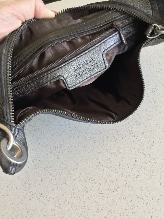 Vintage Y2K Banana Republic Brown Leather Shoulder Bag - Etsy