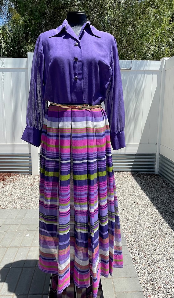 Vintage 1970’s Long Maxi Shirtdress