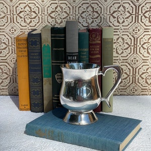 Vintage Silverplated  Beer Tankard Mug with handle
