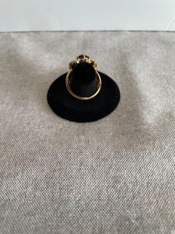 Vintage Amethyst and Crystal Marquis Cocktail Sta… - image 4