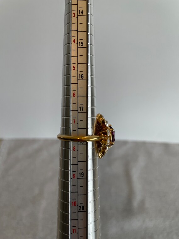 Vintage Amethyst and Crystal Marquis Cocktail Sta… - image 5