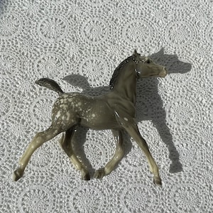 Vintage Breyer Grey Dapple Appaloosa Running Foal Horse Figurine #133