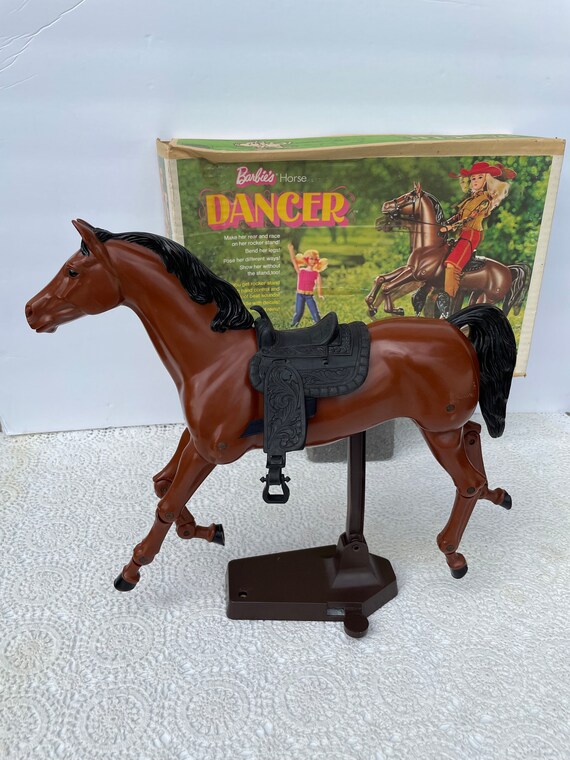 BARBIE SUPERSTAR EQUESTRIAN Cheval Horse Dancer Mattel vintage 1977 Big