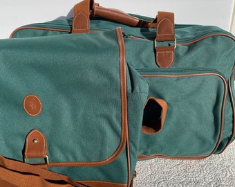 Leather weekend bag Polo Ralph Lauren Green in Leather - 36257047