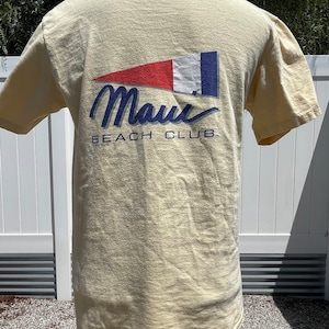 Vintage 1980’s Crazy Shirts Hawaii Maui Beach Club Graphic TShirt