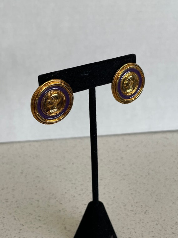 Vintage 90s Roman coin Earring - image 3