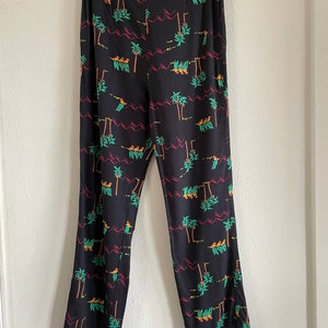 Vintage 1980’s Dano of Honolulu Hawaiian Hulu Dancer Print Pants