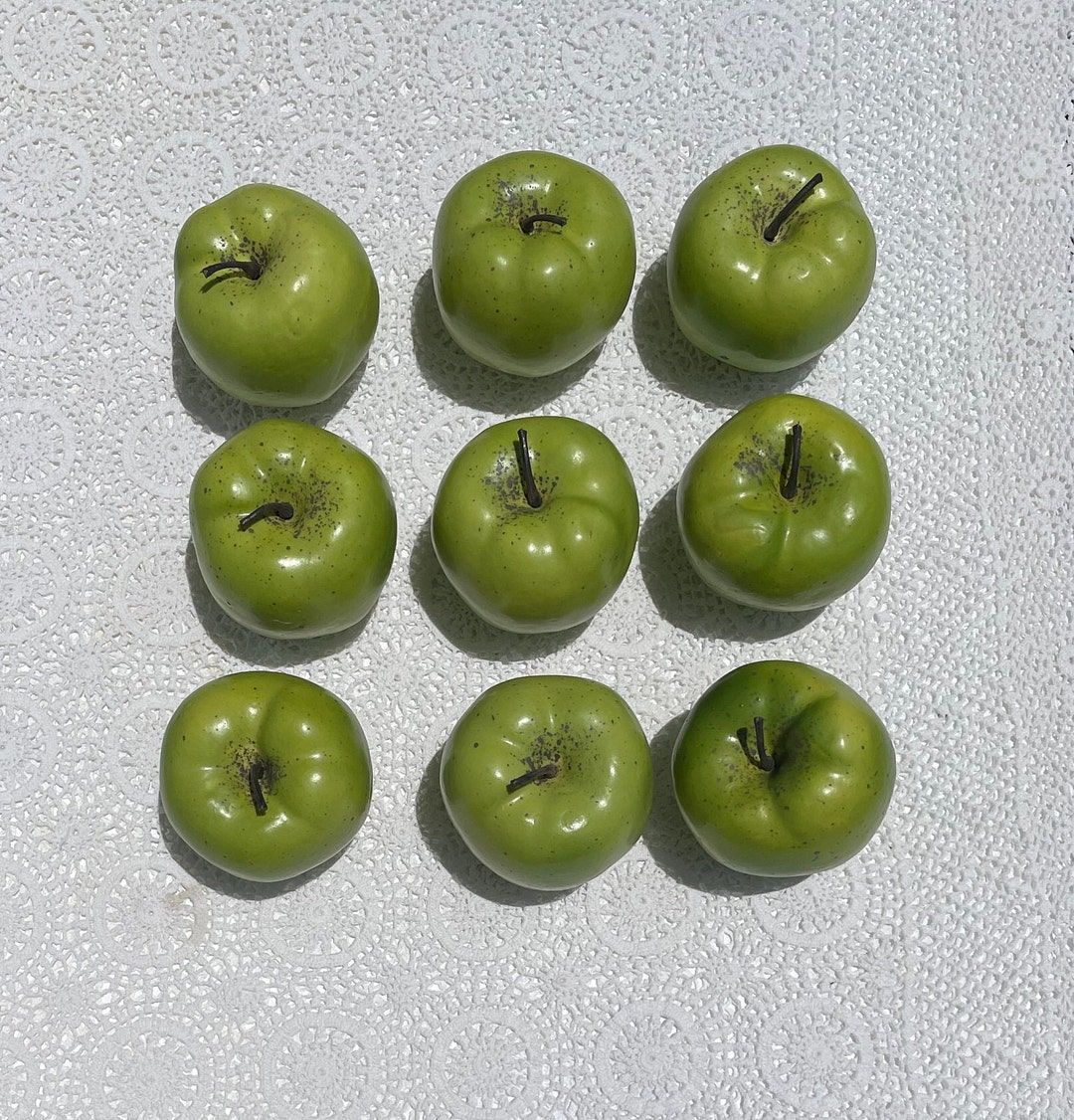 Fake Apple Object Vintage Faux Fake Artificial Apples for Display Set of 9 - Etsy